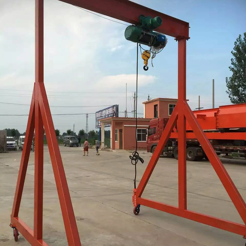 Mini Gantry Crane with Electric Chain Hoist 1000kg