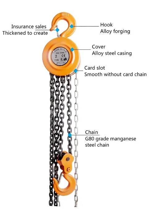 Chinese Brand 1ton*3m Chain Hoist for Sale (K0246)