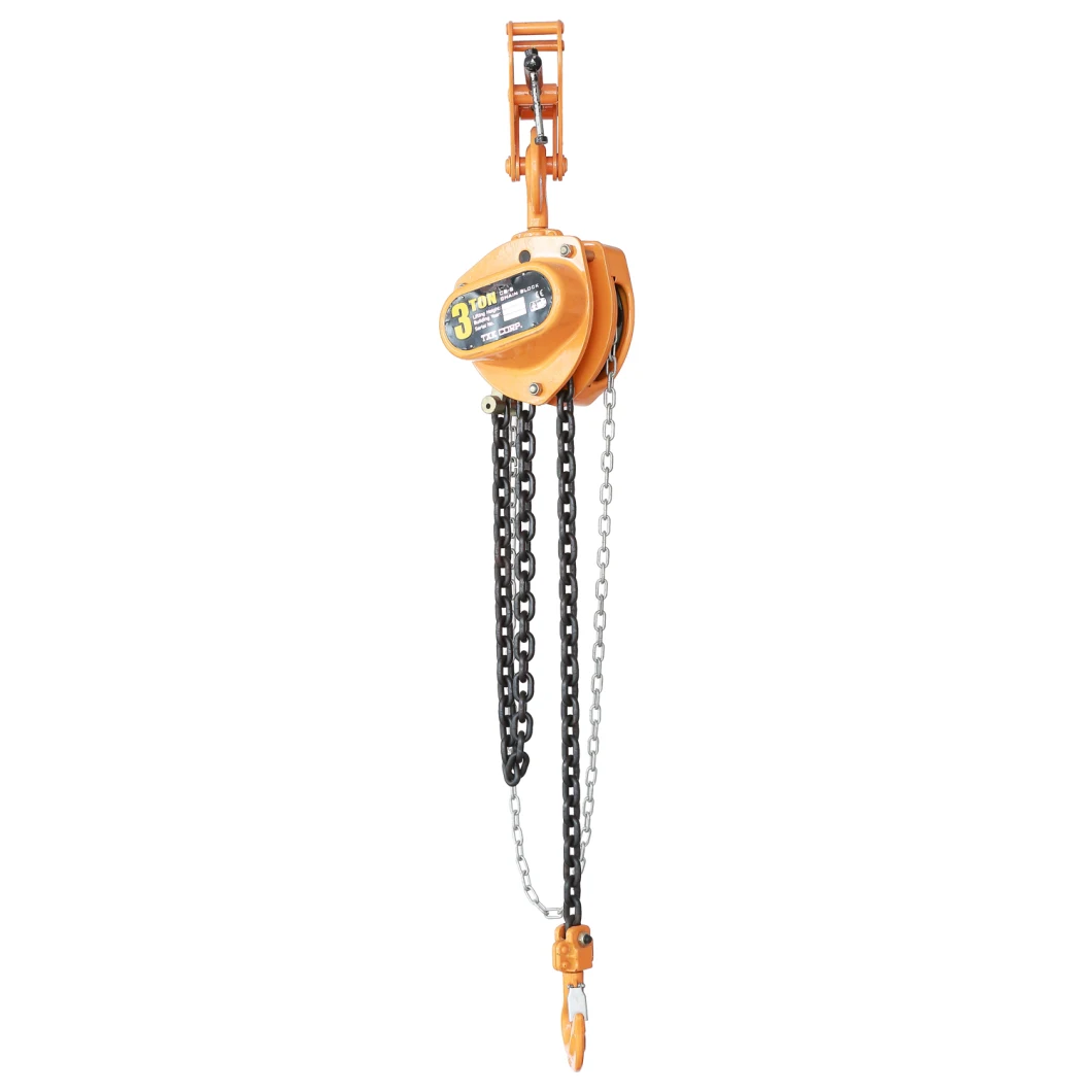 TUV Approved 3 Ton Hand Hoist Chain Pulley Block