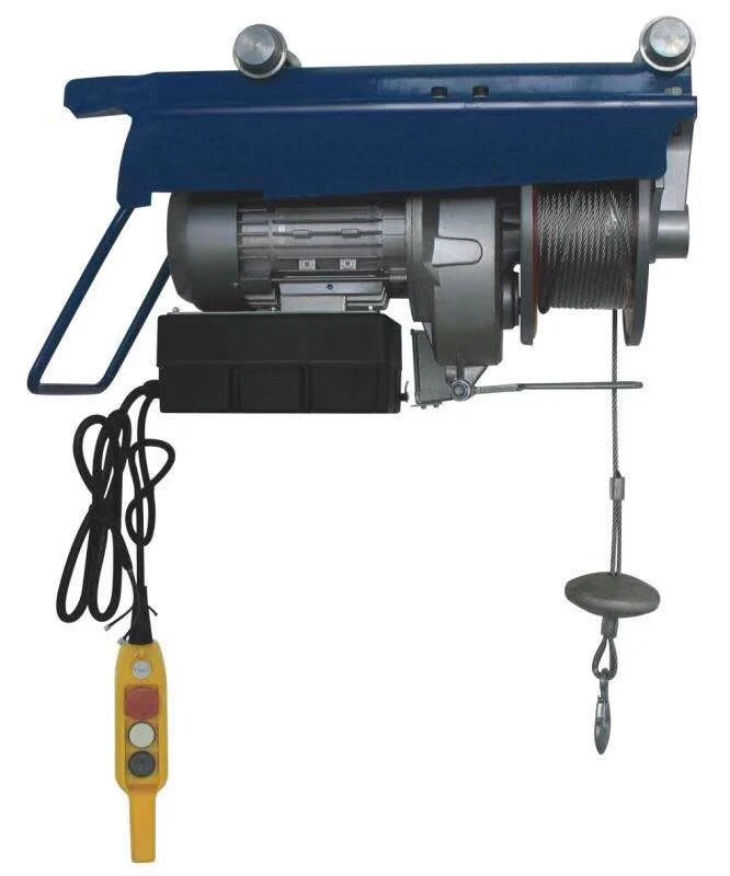 110V PA800 Wire Rope Pulling Hoist Mini Wire Rope Electric Hoist