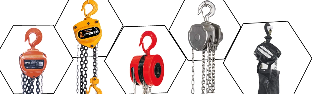 Low Sales Price 1t Manual Chain Hoist Chain Block 360° Swivel Hook