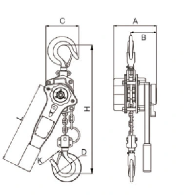 Vital Hand Operated Lever Block, Manual Lifting Level Chain Hoist