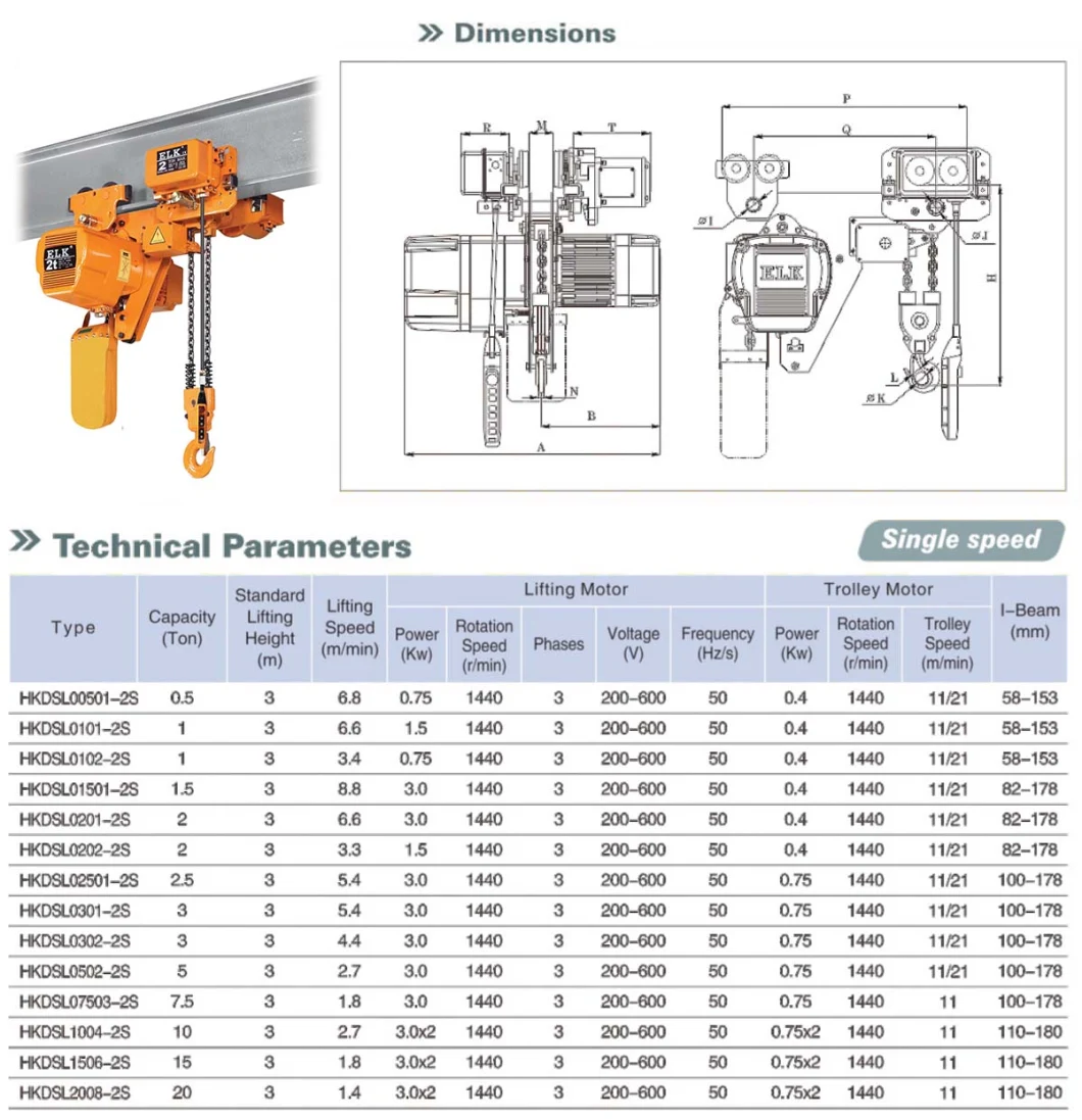 Best Selling Electric Chain Hoist 5t Electric Chain Hoist G80 Chain Electric Hoist Chain Ce Approved with Trolley Electric Chain Hoist