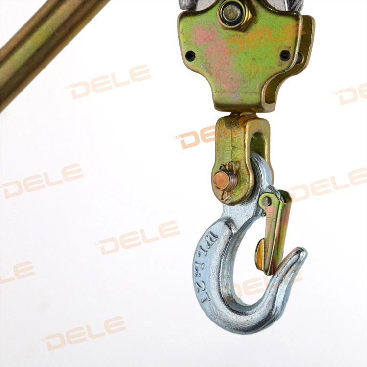 High Quality Dele Brand 1 Ton to 20 Ton Manual Wire Rope Lever Hoist Hand Lever Block