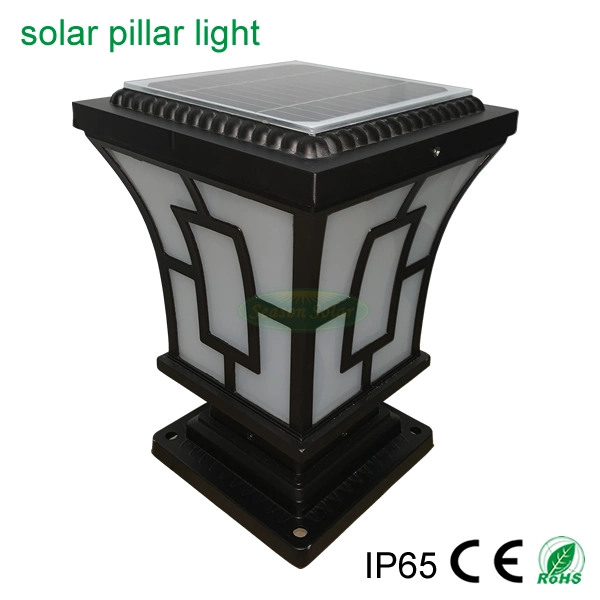 New 2021 Solar Decking Lighting Lamp 5W Smart LED Garden Solar Gate Post Pillar Lighting