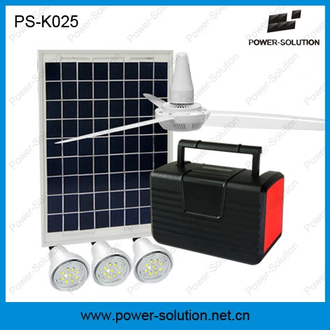 10W Solar Lighting Kits Solar Light Solar Lamps Outdoor Lighting LED Light Solar Panel Solar Home Lighting Kit with Cooling Fan FM 3bulbs
