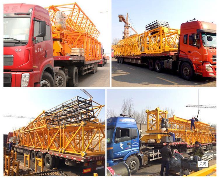 Reliable Hongda Construction Engineering Qtp125 Industrial Tower Crane
