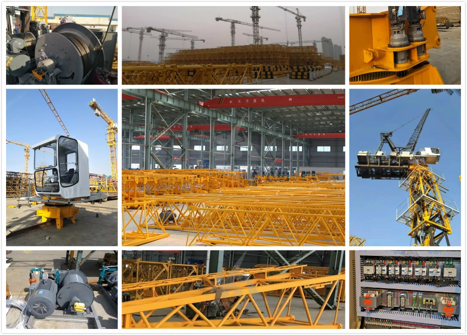 Topless 8 Ton Lifting Equipment Tower Crane From China Factory