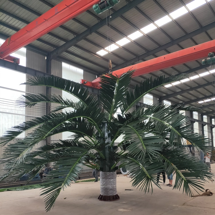 GSM Mobile Antenna Bionic Palm Tree Telecom Mast Tower Galvanized Cell Phone WiFi Antenna Mast 30 Meter Tower Monopole Camouflage Palm Tree Tower