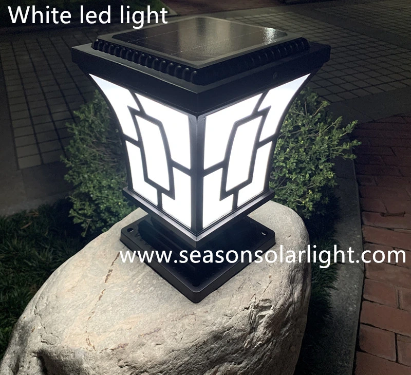 Portable Solar Outdoor Garden Decoration Light 5W Solar Fence Light with Warm+White LED Light