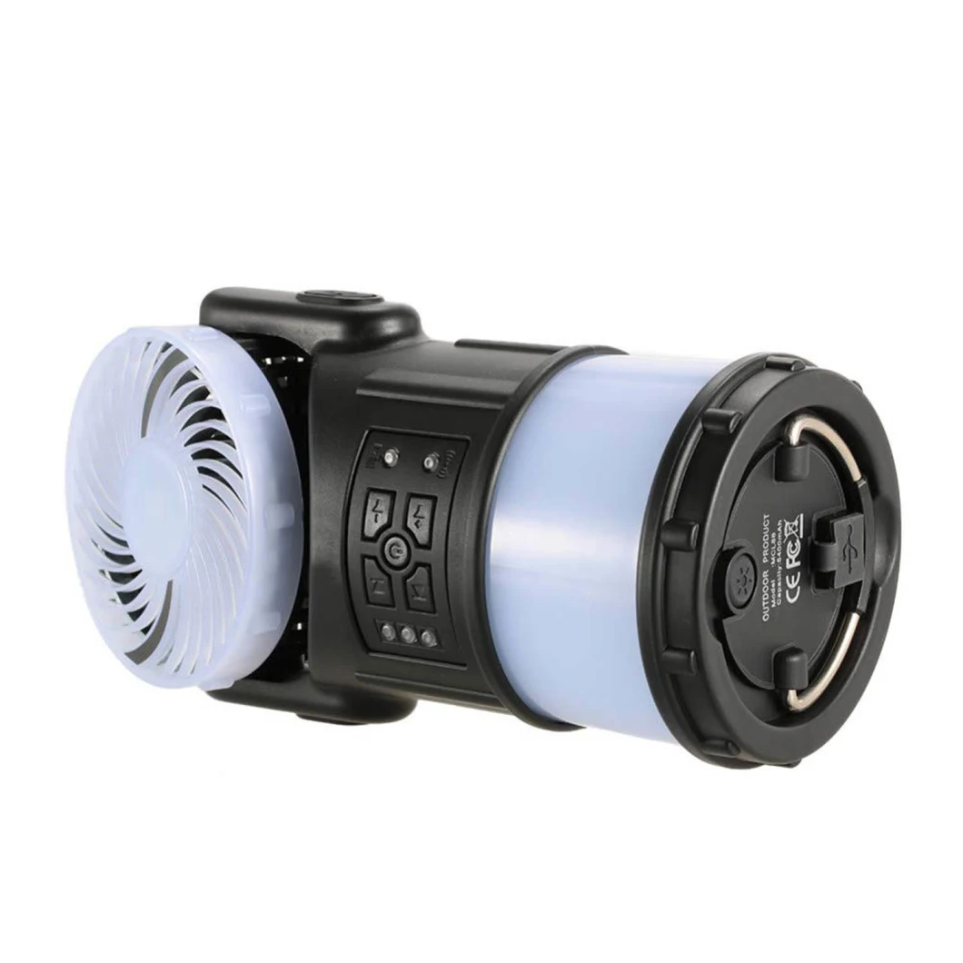 LED Multi-Function with Cooling Fan Radio Outdoor Camping Lights
