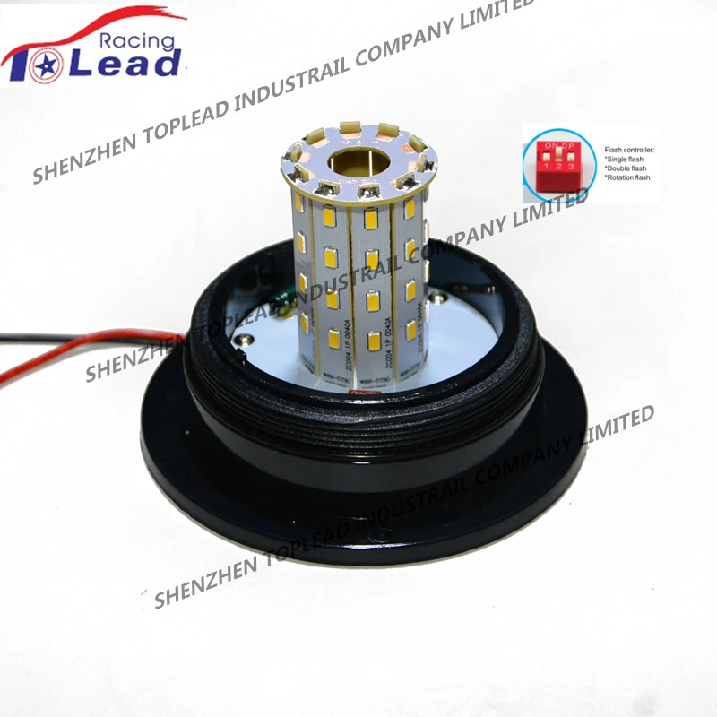 Amber LED Warning Light, Forklift Rotating LED Beacon, Strobe Emergency Safety Lamp