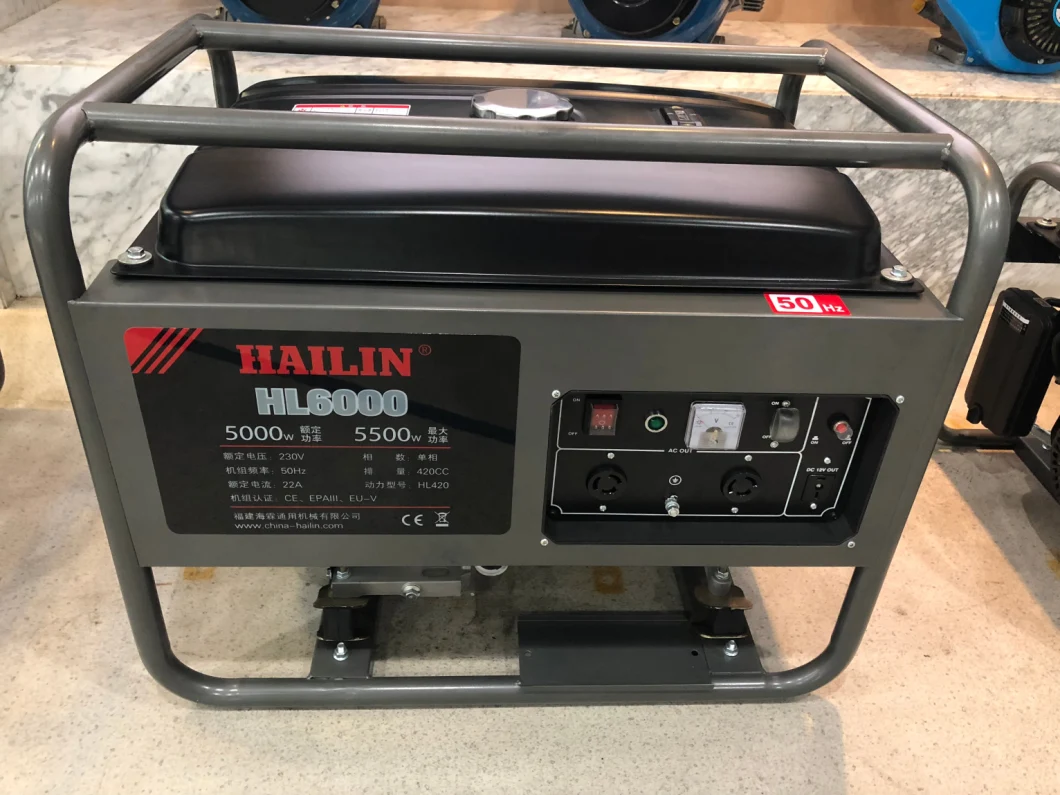 Hailin Light and Portable Noiseless Gasoline Generator Set with Battery