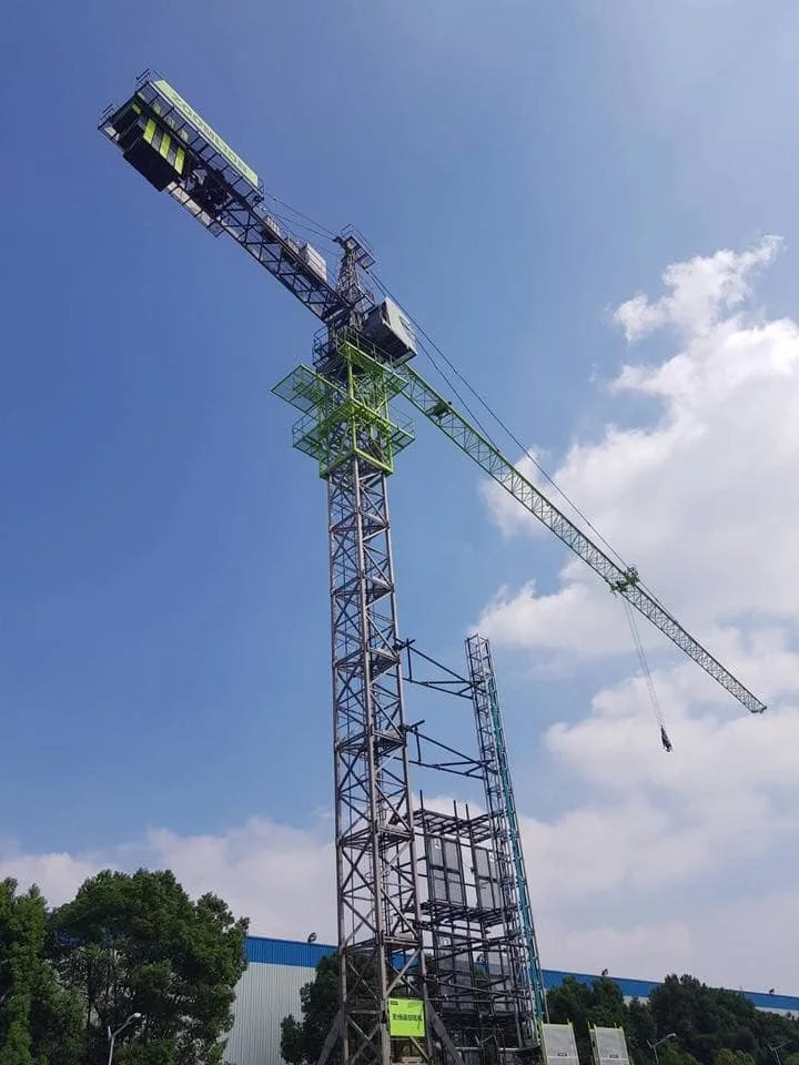 Hydraulic Moved Tower Crane 5ton Tc5013A-5 Small Tower Crane with Electric PLC Control