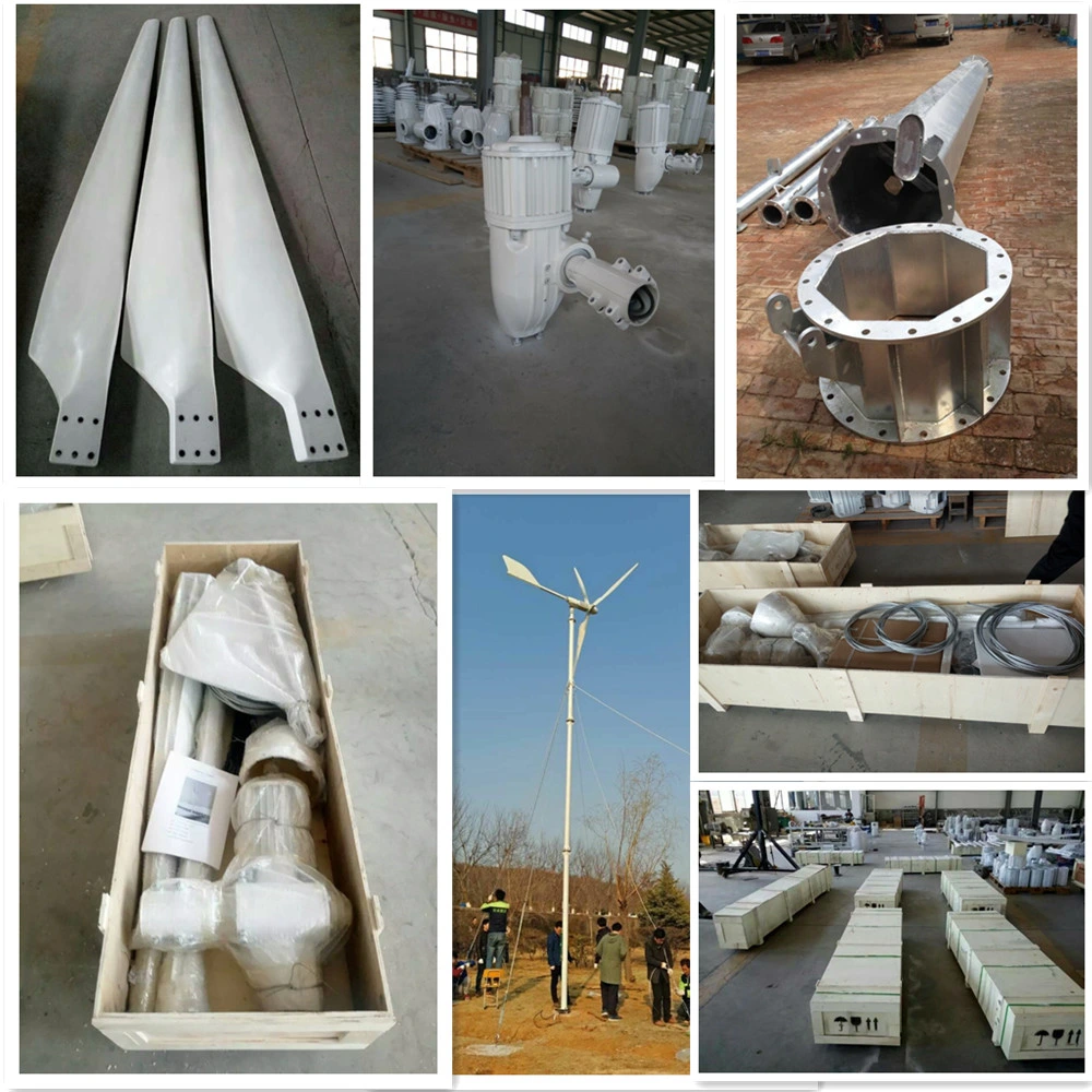 5kw Wind Turbine Solar Hybrid Set with Single Tower