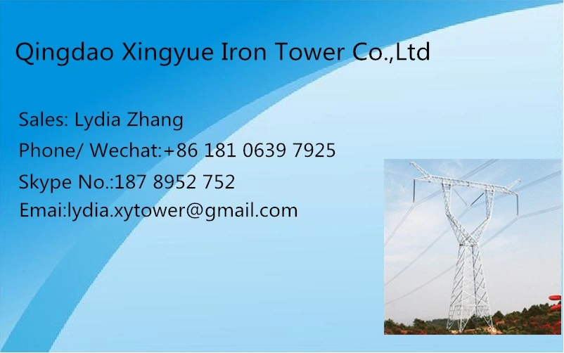 Electric 110kv/132kv Angular Steel Pole Tower Lattice Transmission Tower Angular Steel Structure Transmission Tower