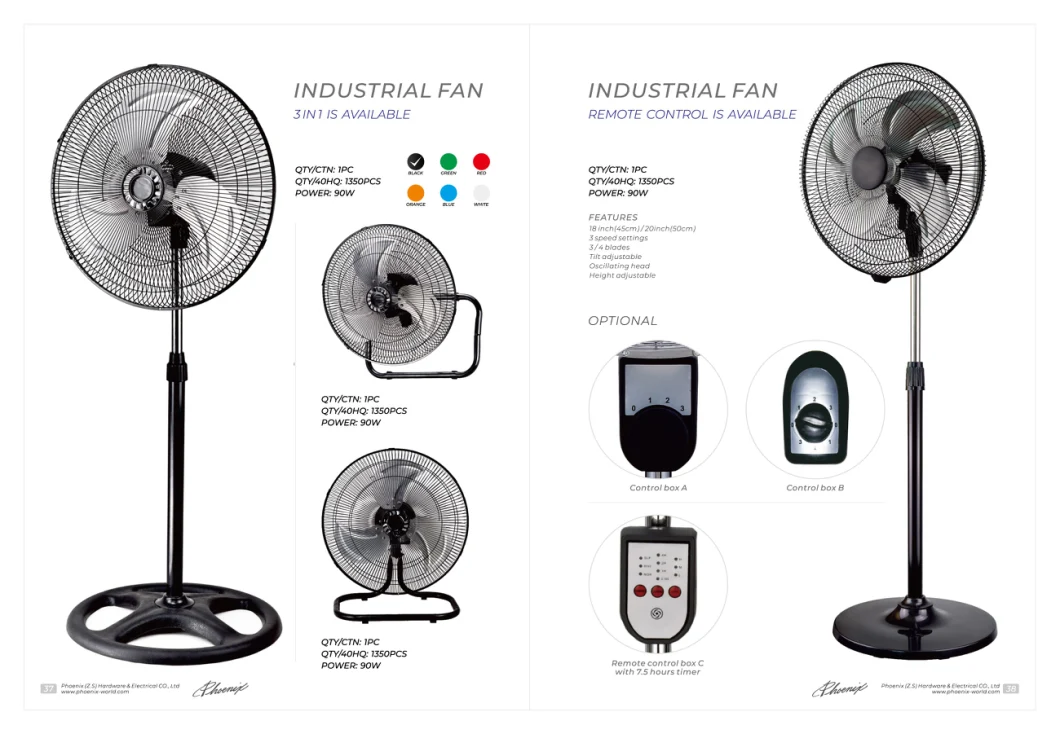 75cm Air Cooling Bladess Silent Tower Fan with Timer
