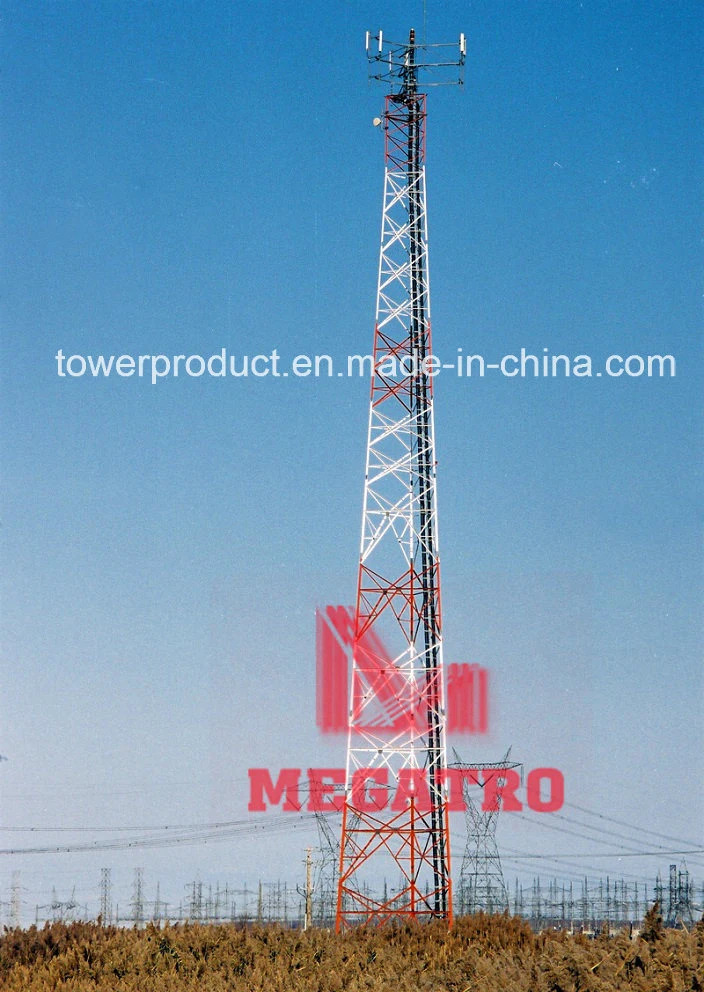 Megatro 50m Light Weight 3 Legged Angular Telecom Tower