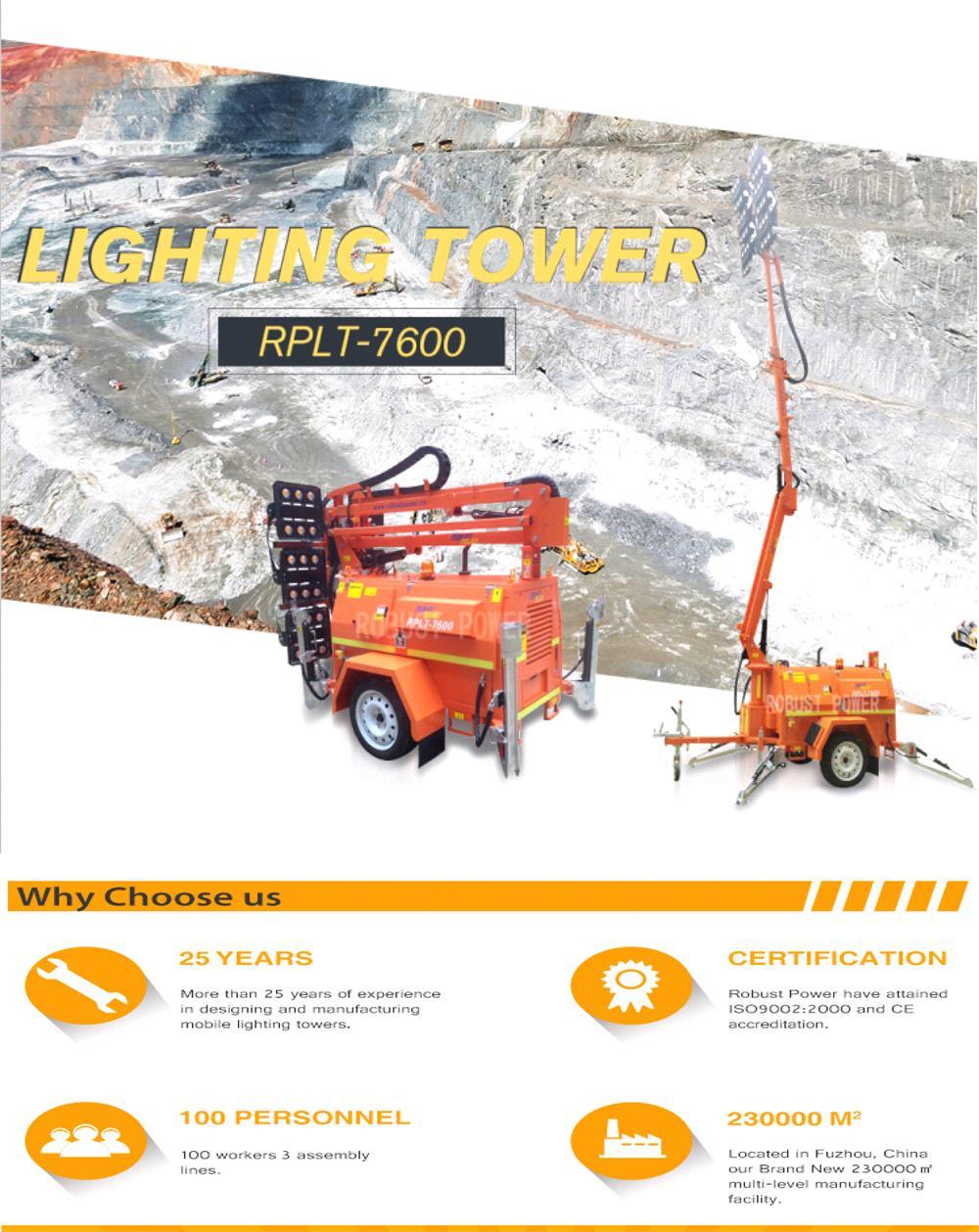 SAA Approved 4X720W Diesel Engine Powered Light Towers