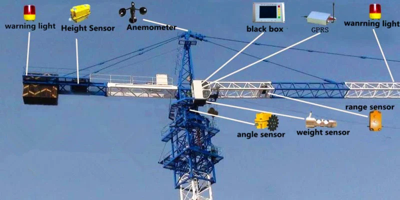 China Used Tower Crane of Small Qtz-100 Tower Crane