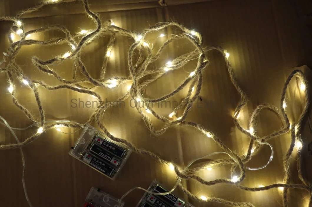 Xmas Light Natural Rope Copper String Light Party Lights Light Chain Bulb Light