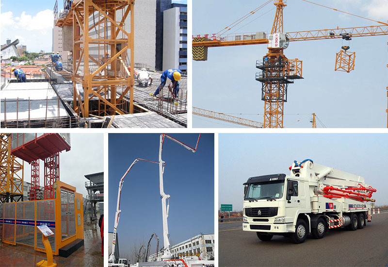 Professional Reliable 8-Ton Luffing Jib Tower Crane