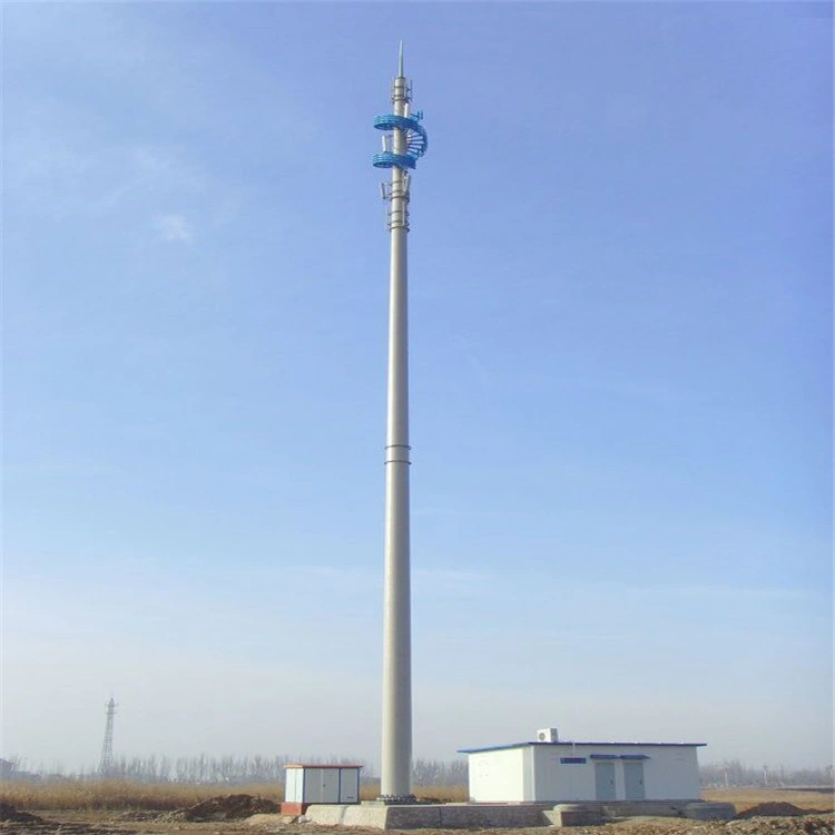 High Quality Single Tube Antenna Tower 4G 5g Tower Antennas Communications Mobile Cell Tower Monopole Ham Telecom Mast