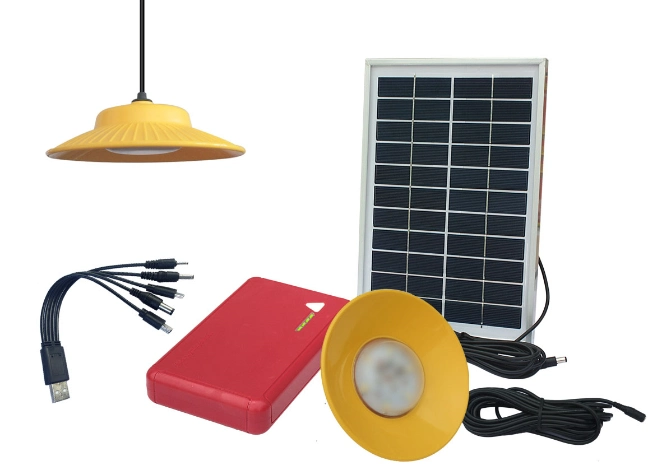 Green Energy Solar Power Home LED Lighting System for Room Lighting