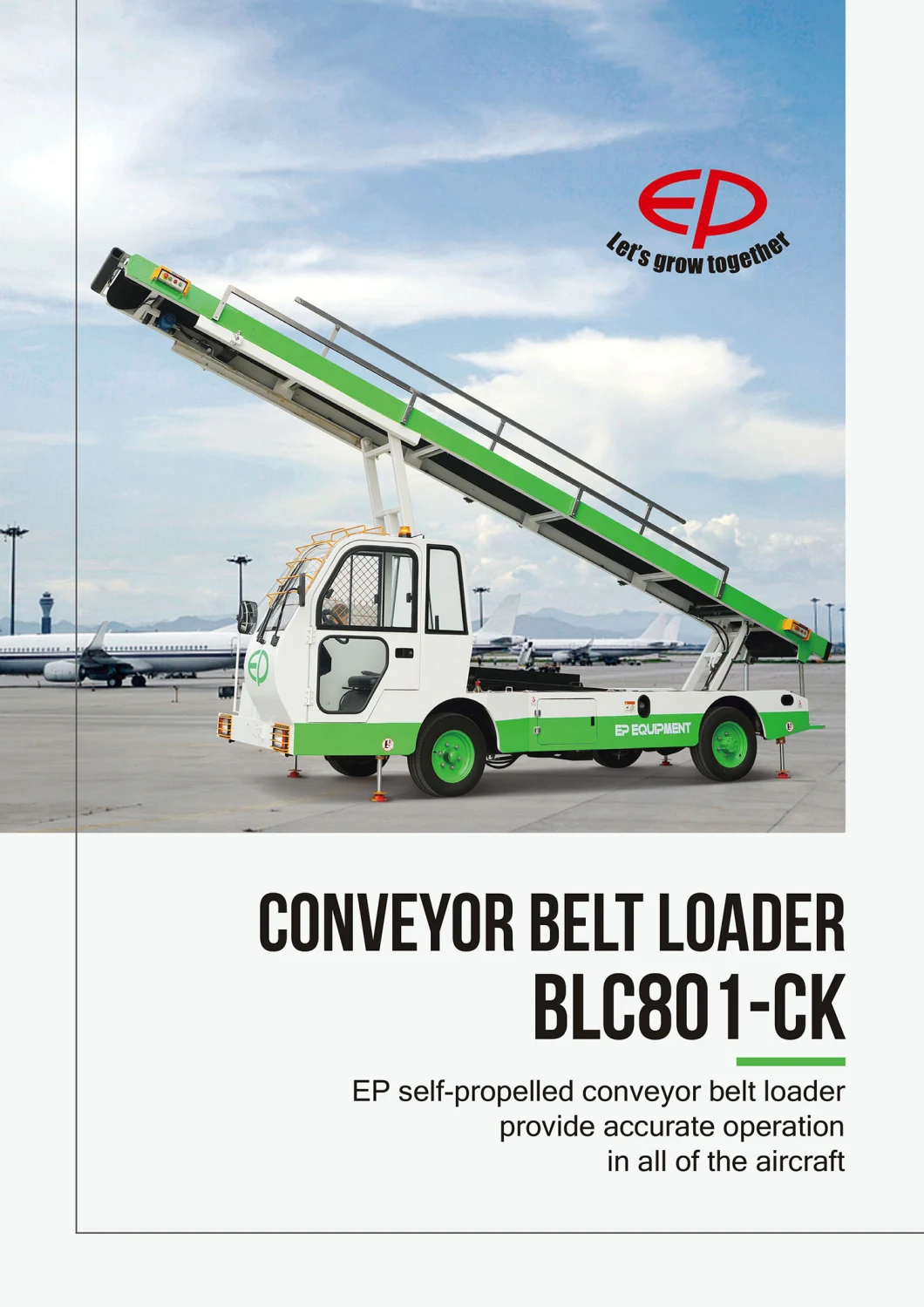 Ep Diesel Airport Light Towable Self-Propelled Conveyor Belt Loader