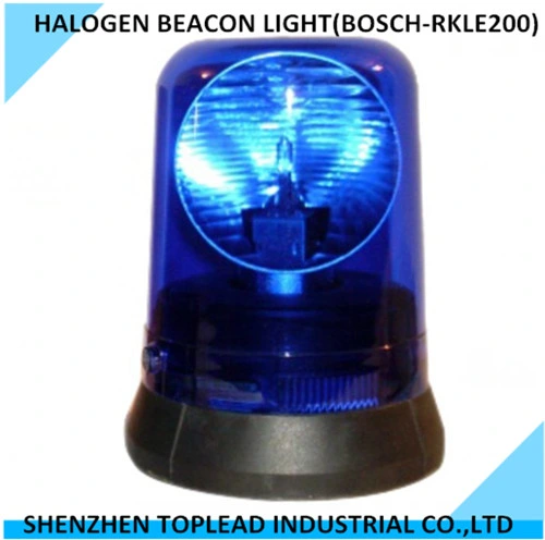 Toplead Amber Magnetic Mount Revolving Beacon Light, 12-24V H1 Halogen Warning Light (BOSCH-RKLE200)