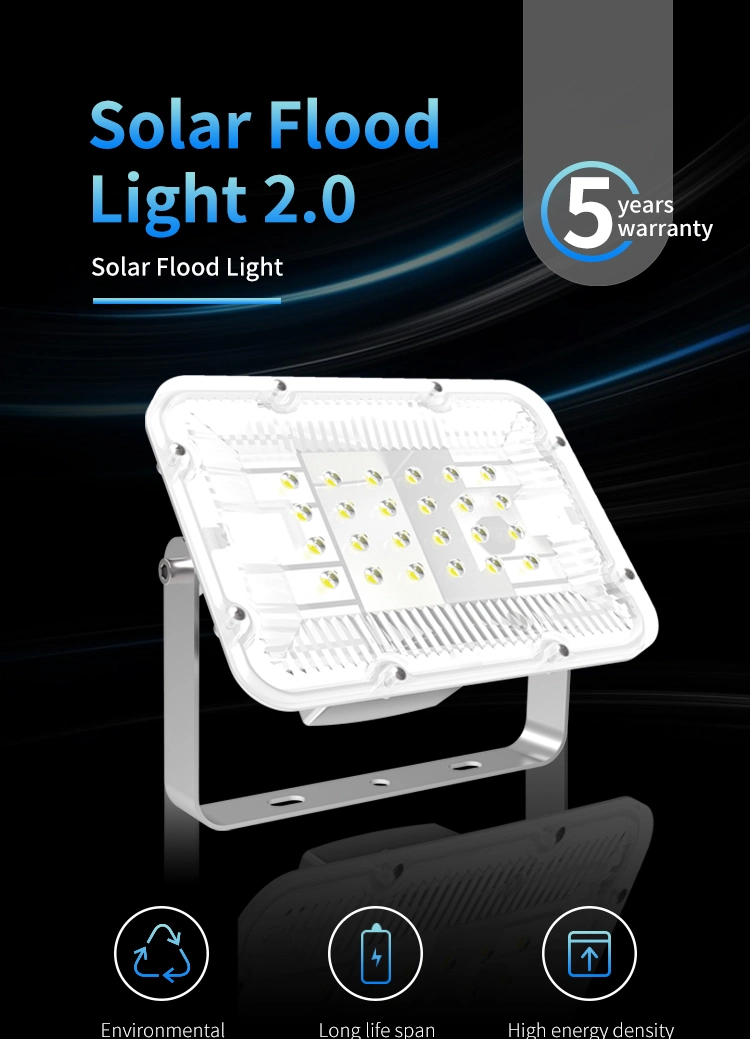 Generic Solar Light Solar Lamp Light Spotlight Wall Lamps Floodlight Outdoor Emergency Flood Light with Cable
