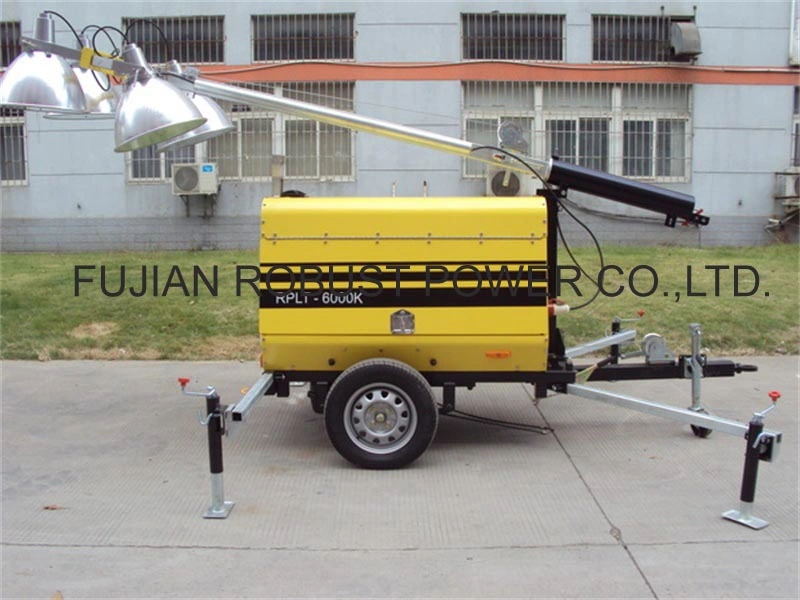 Construction Diesel Portable Lighting Tower with 4000watts Lights
