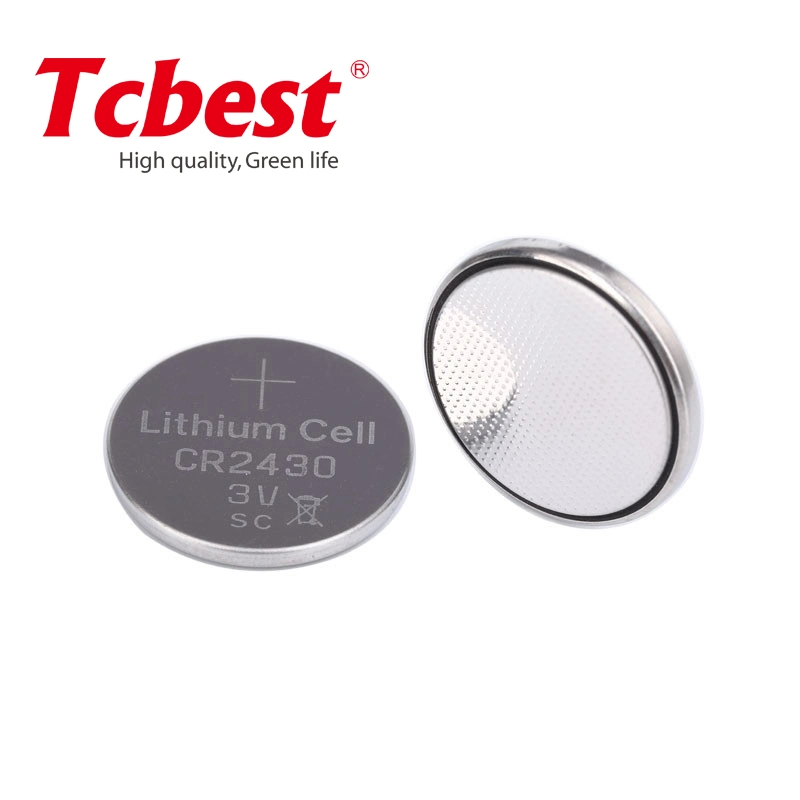 Cr2430 3.0V 270mAh Lithium Button Cell for Strip Lights Toys Car Key Cr2430 Coin Cell