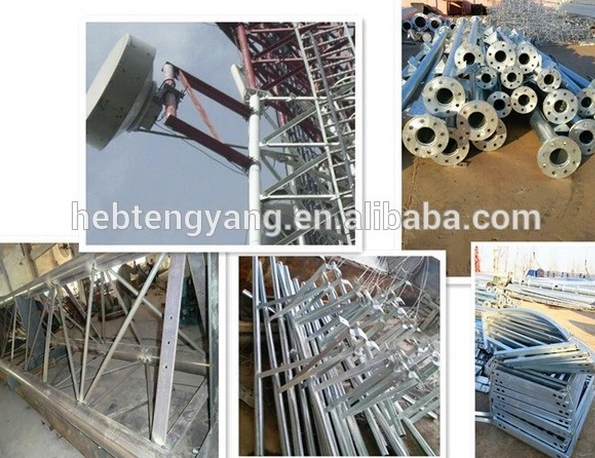 Galvanized Bts Radio Lattice Steel Telecommunication Tower Made in China
