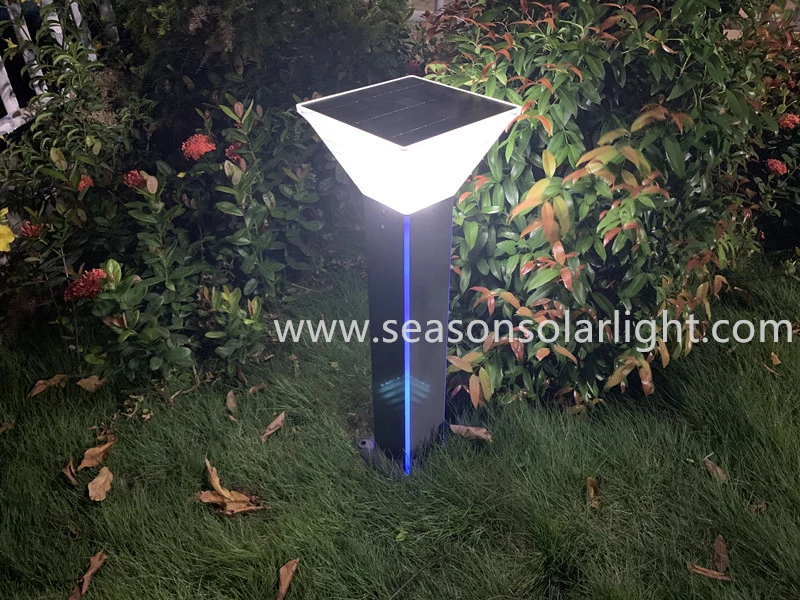 Square Standing Lawn Pathway Lighting Solar Outdoor Garden Light Solar Powered Decoration Lighting