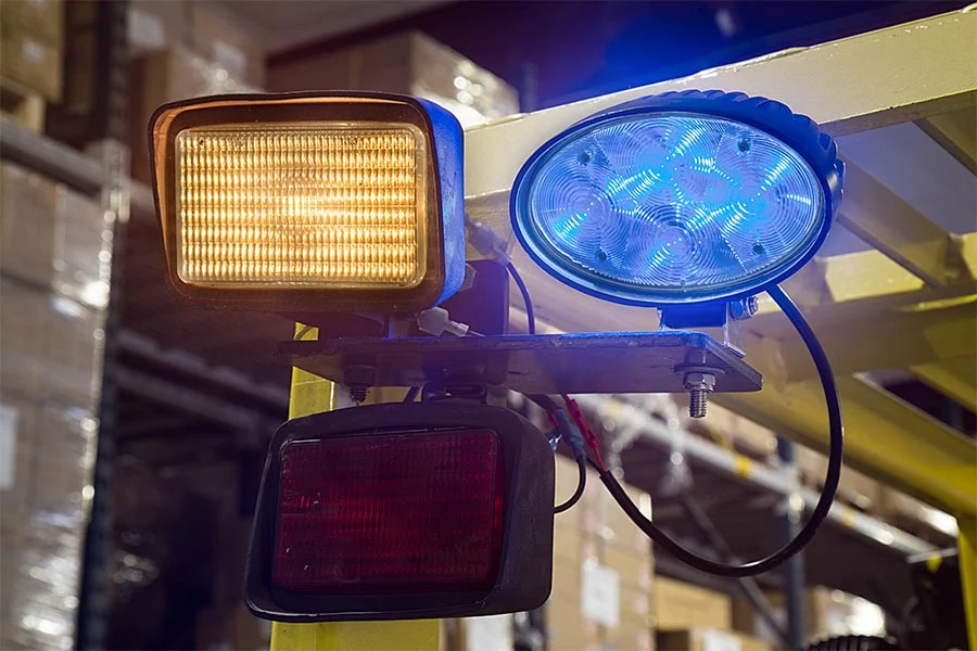 Warehouse Forklift Vehicle 12W LED Warning Light 3W 4PCS LEDs IP67 Auto LED safety Light