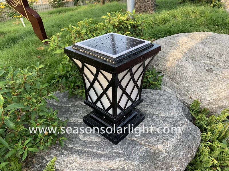 Portable Solar Outdoor Garden Decoration Light 5W Solar Fence Light with Warm+White LED Light