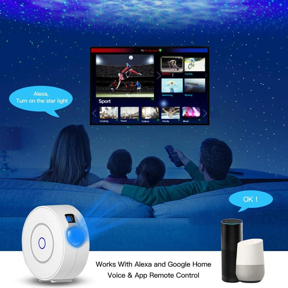 Galaxy Projector Baby Star Night Light, Starry Night Light Projector with Remote Control