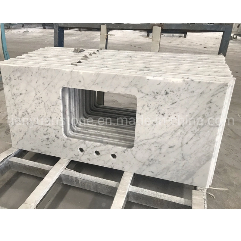 Customize Nature Stone Marble Kitchen Countertop and Kitchen Island