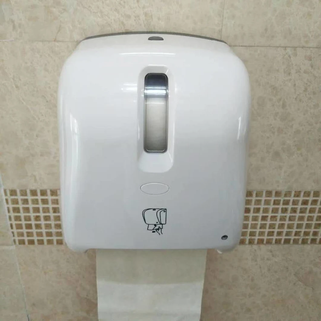 ABS Wall-Mounted Automatic Toilet Paper Holder, Automatic Cutting Tissue Holder, Electric Paper Towel Dispenser