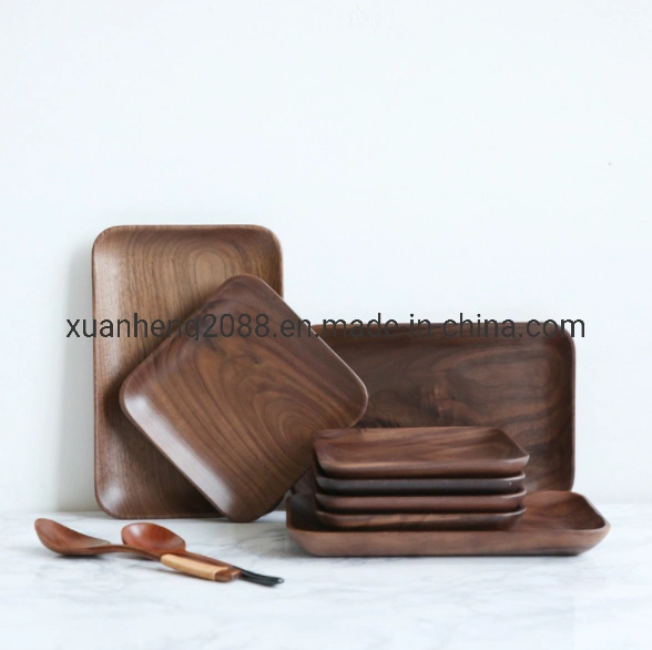 Wood Serving Tray Home Kitchen Cafe Food Bread Dish Meal Tray