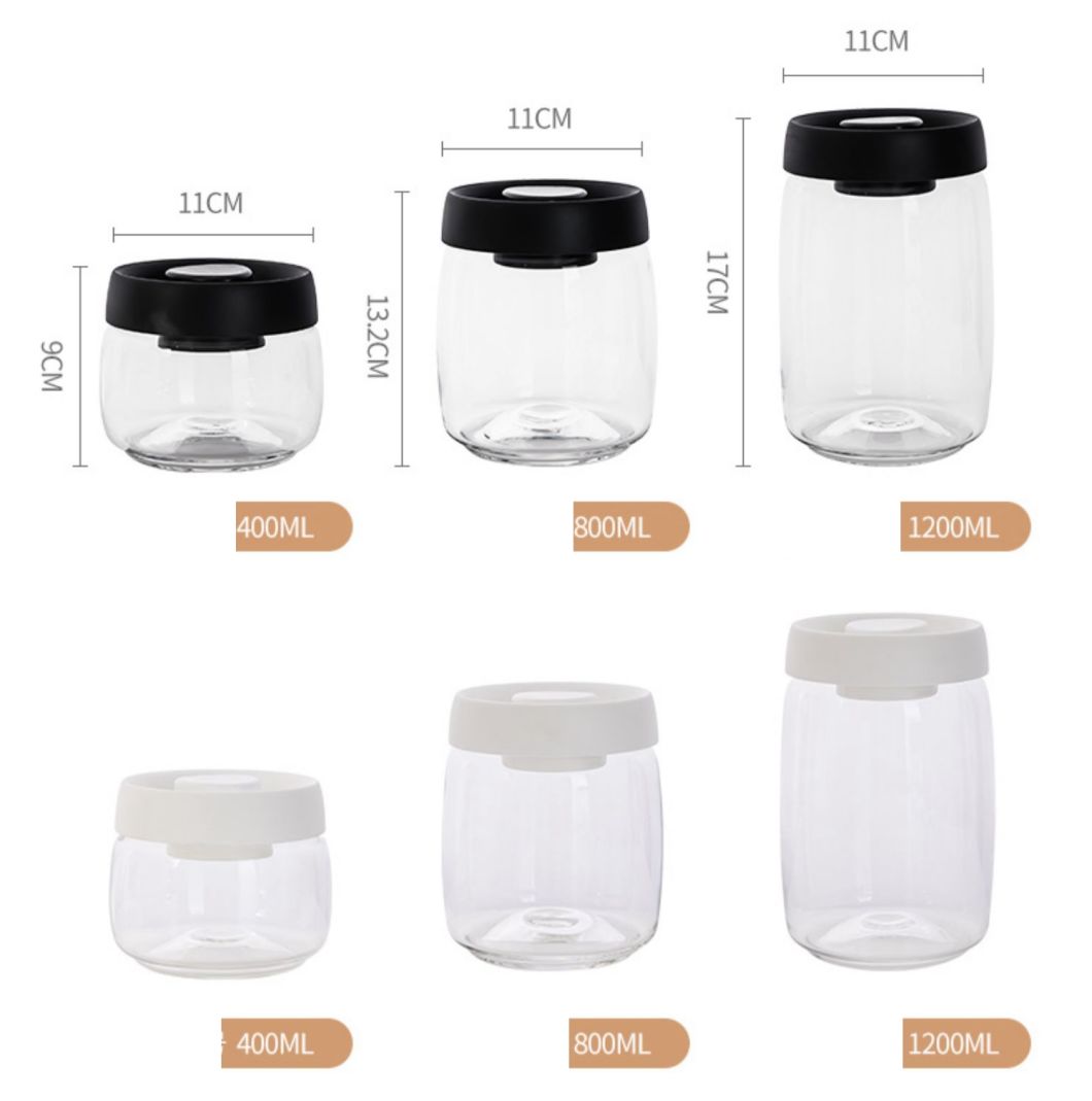 Dry Food Airtight Kitchen Storage Containers Glass Jars in Bulk