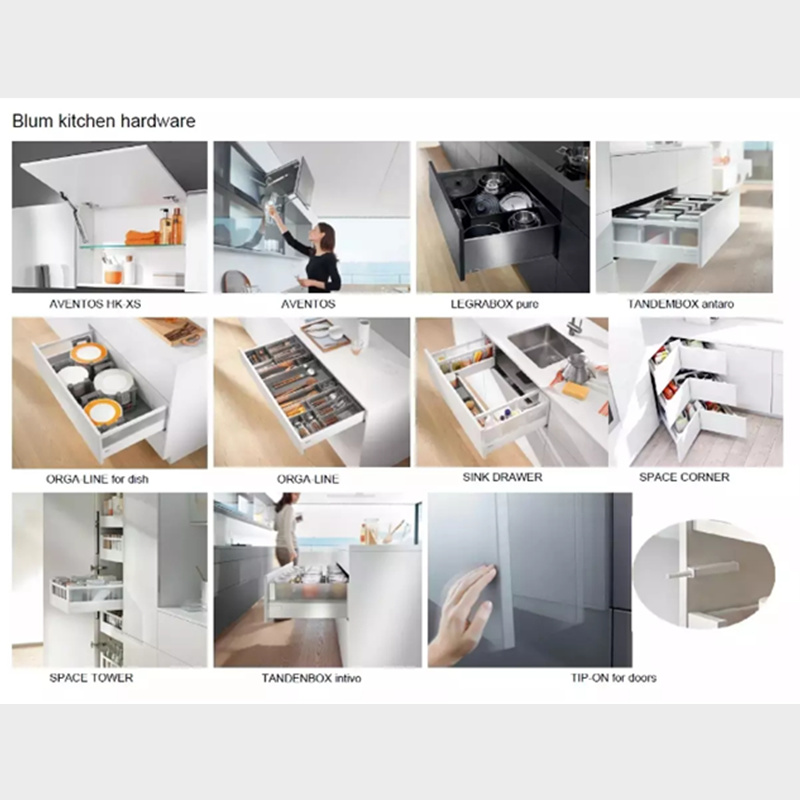 Modern White Solid Wood Kitchen Cabinet/Kitchen Storage
