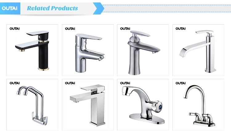Single Cold Stainless Steel Kitchen Taps Modern Double Lever Nickel Brushed Kitchen Sink Mixer Taps