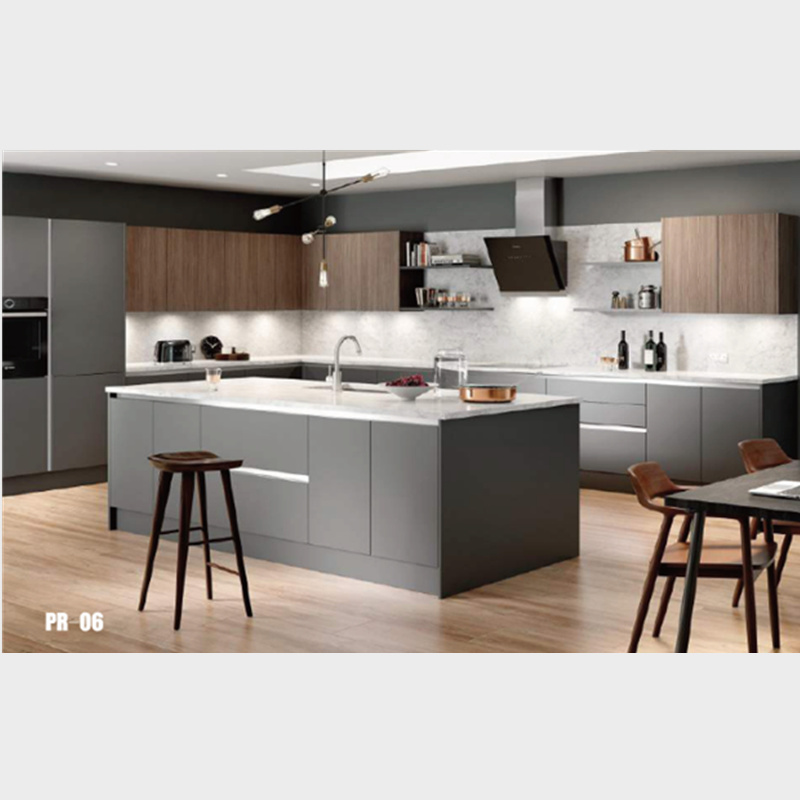 Modern White Solid Wood Kitchen Cabinet/Kitchen Storage