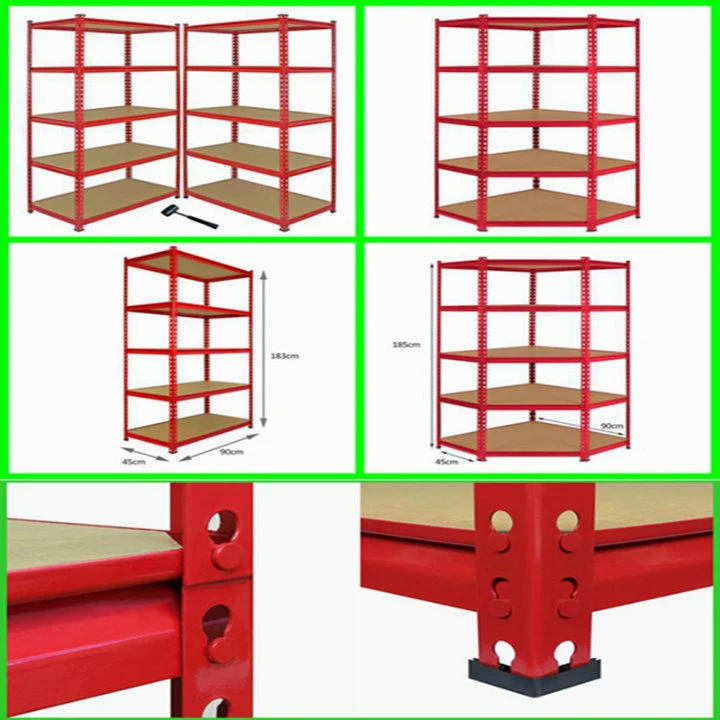 Storage Shelf Steel Rack 5 Tier Corner Shelf