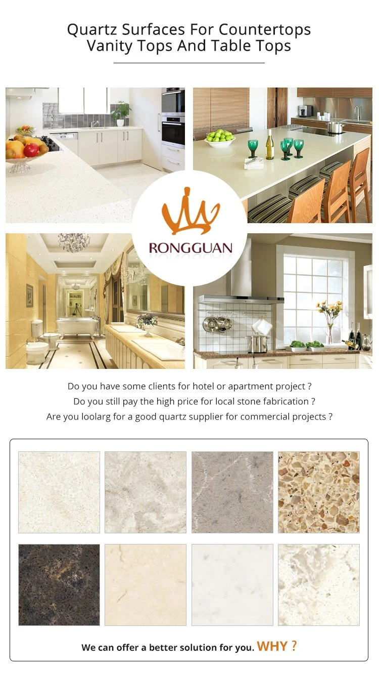 Artificial Kitchen Counter Top Table Top Gold Marble Tile Price White Calacatta Quartz Stone Slab Countertop
