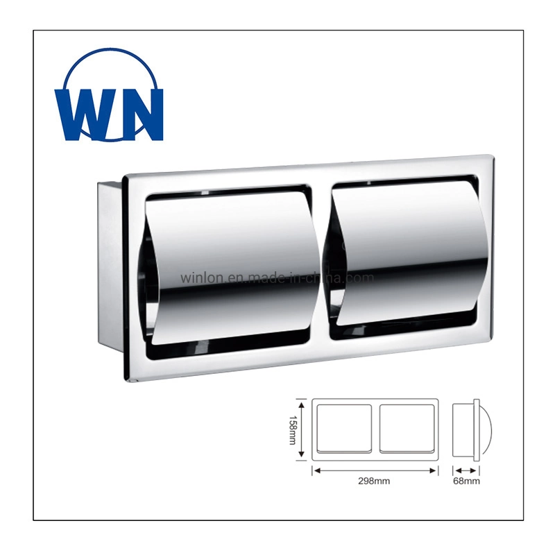 304 Stainless Steel Bathroom Toilet Paper Towel Dispenser Single Tissue Holder