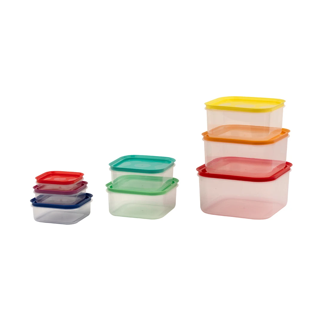 Clear Kitchen Stackable Pantry Bucket Nesting Organizer Food Storage Container for Cereal Dry Food Sugar Pasta