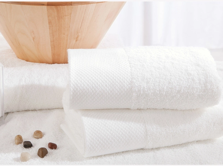 Bath Towel Set 100% Cotton White Hotel Hand Towel Face Towel